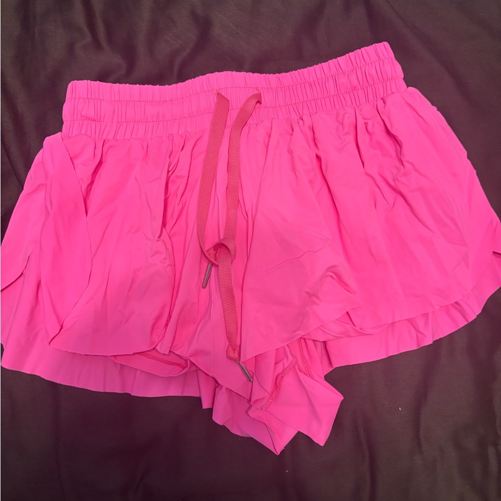 Katie J NYC Vibrant Pink Athletic Shorts
